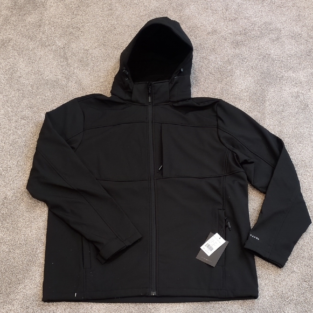 Boulder Gear Men's XL Black Softshell Hooded Jacket